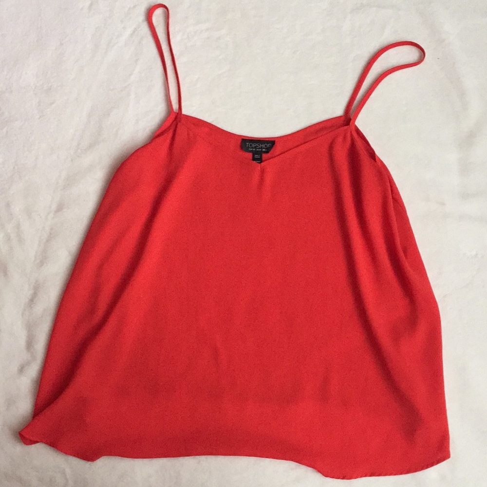 Red Topshop tank